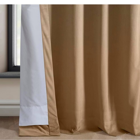 Half Price Drapes Heritage Plush Velvet Curtains  50W x 84L, 2 Panels Spiced Rum - Picture 7 of 9